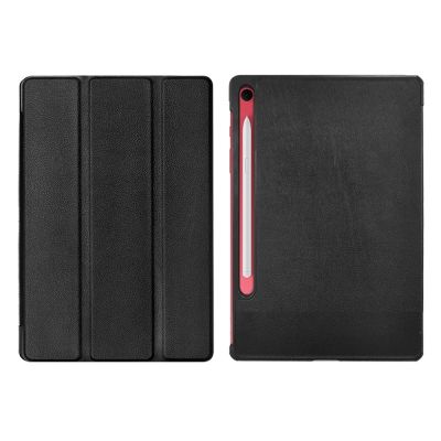 Metal-Slim Samsung Galaxy Tab S10 Lite SM-X400/SM-X406 高仿小牛皮三折站立磁吸皮套