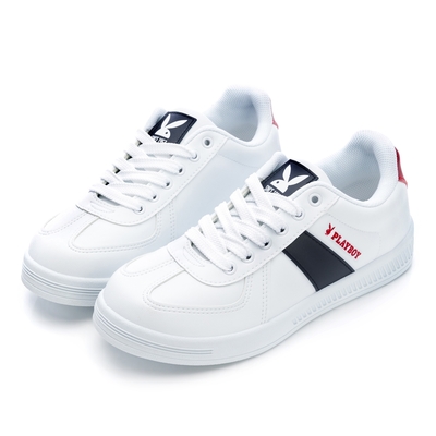 PLAYBOY 復古主義兔兔德訓鞋-PY0608白藍紅