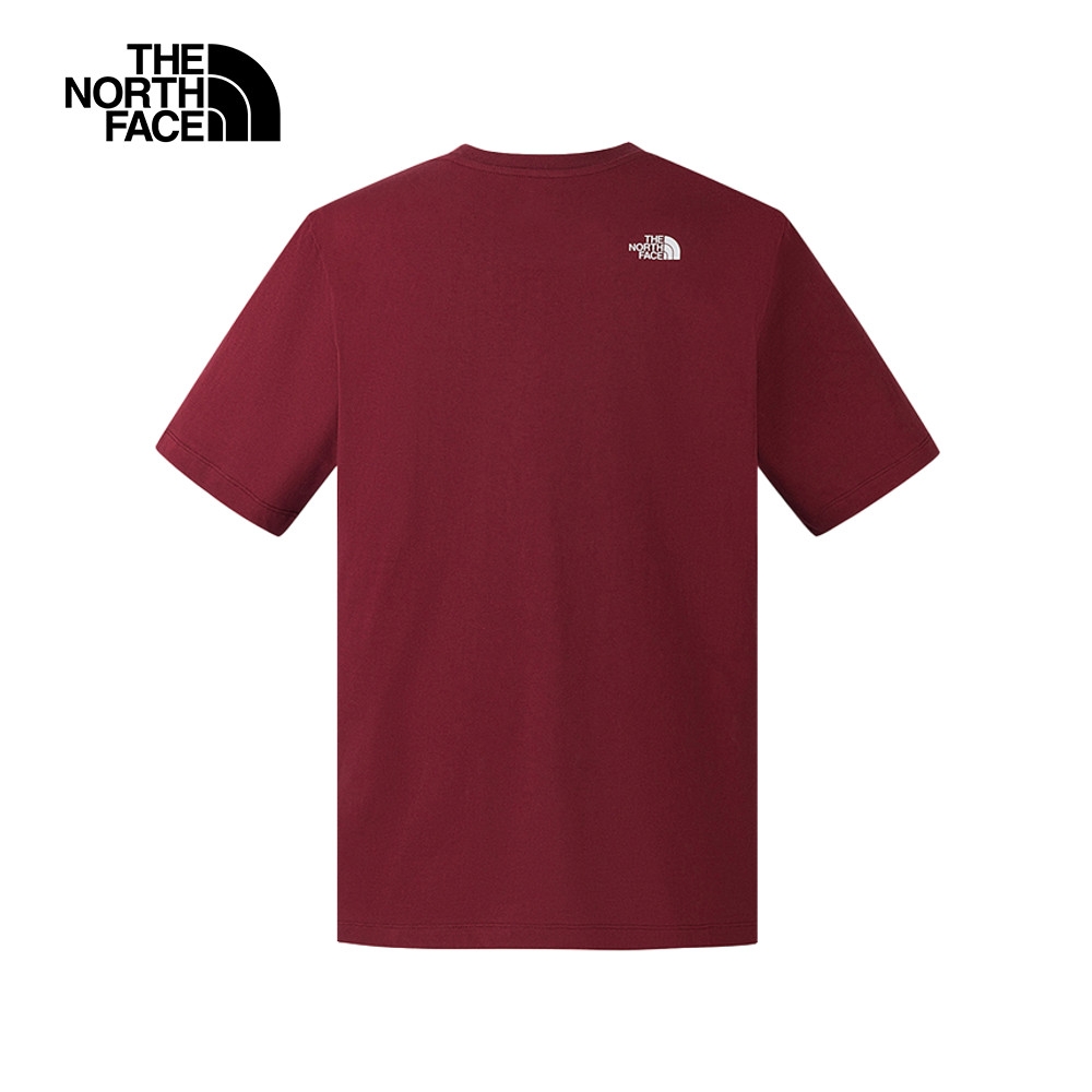 The North Face 官方旗艦北面男女款紅色純棉短袖T恤｜8GYZ0VO | 春夏