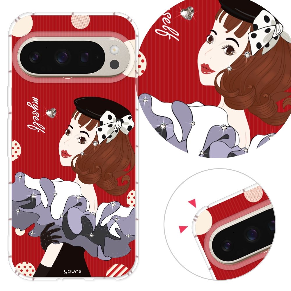 YOURS Google 全系列 彩鑽防摔手機殼-貝蒂 Pixel10ProXL/9ProXL/9a/8a/8Pro/7a/7Pro/6a