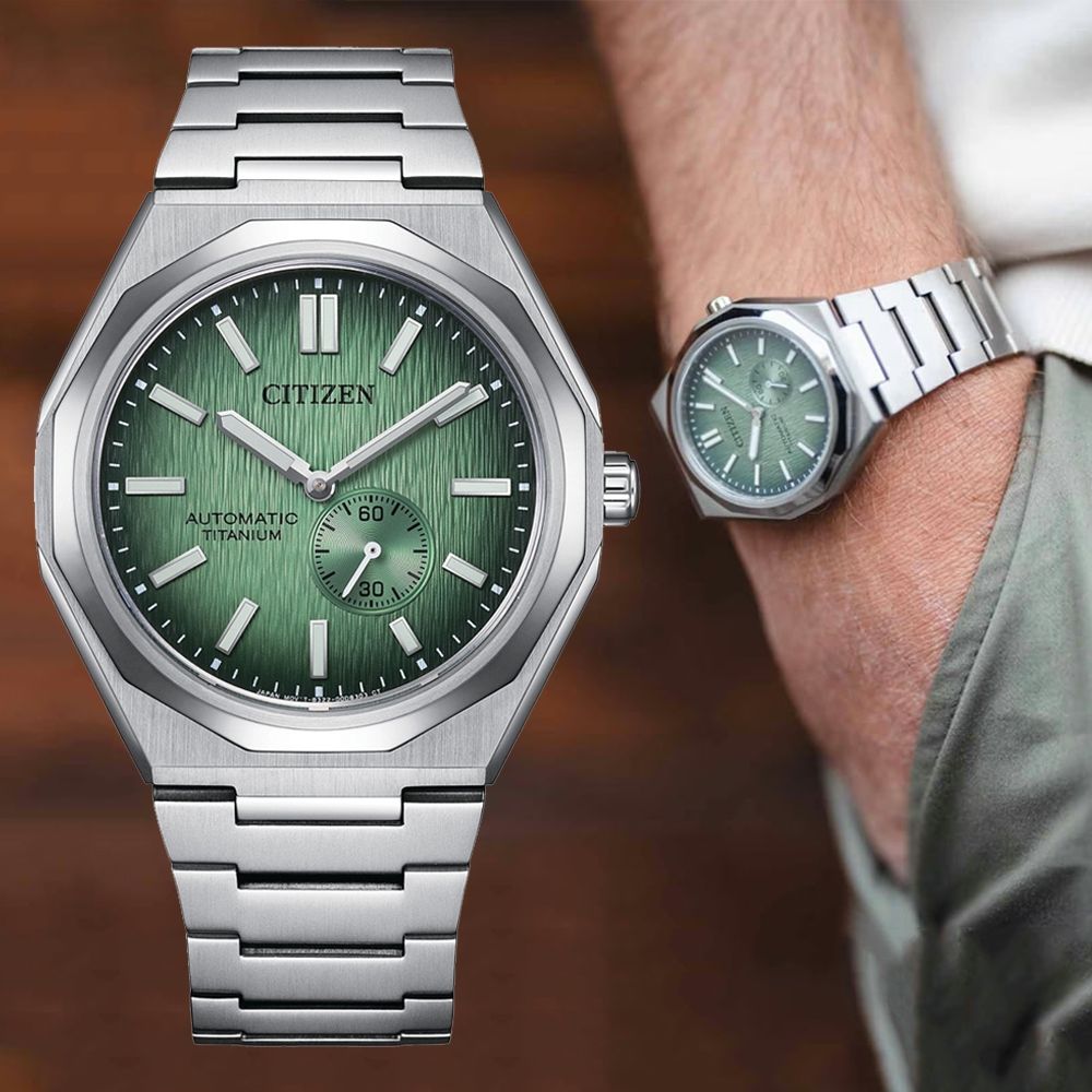 CITIZEN星辰 Mechanical Zenshin 新鈦度 復古機械腕錶 七夕 情人節 送禮 40.5mm / NK5020-58X