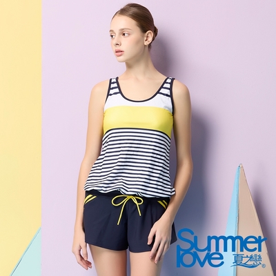 夏之戀SUMMERLOVE 大女連身褲二件式S24702