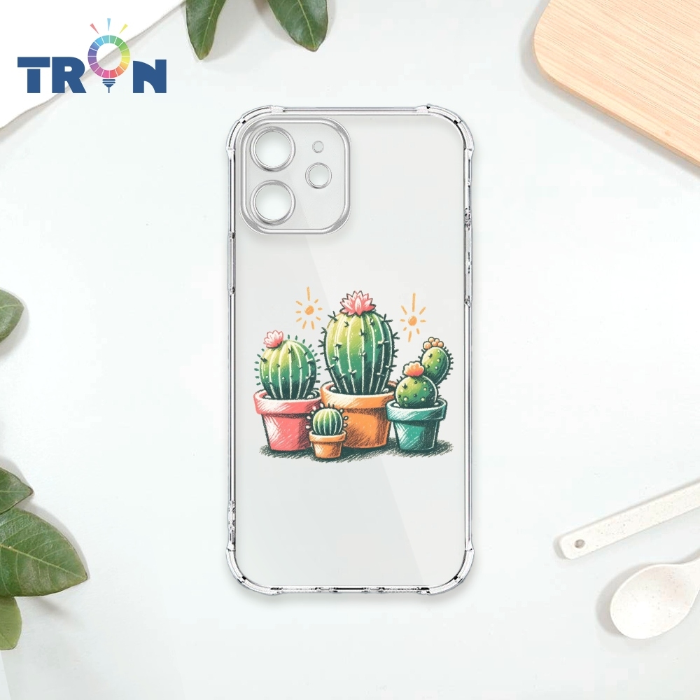 TRON IPhone 12 MINI 小花太陽仙人掌 四角防摔 軟殼 手機殼