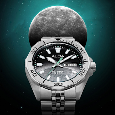 ALBA 雅柏 Planet Series 星系宇航 限量 Mercury 水星手錶 618質感盛典 送禮首選-42mm (AV3575X1/VJ43-X044D)