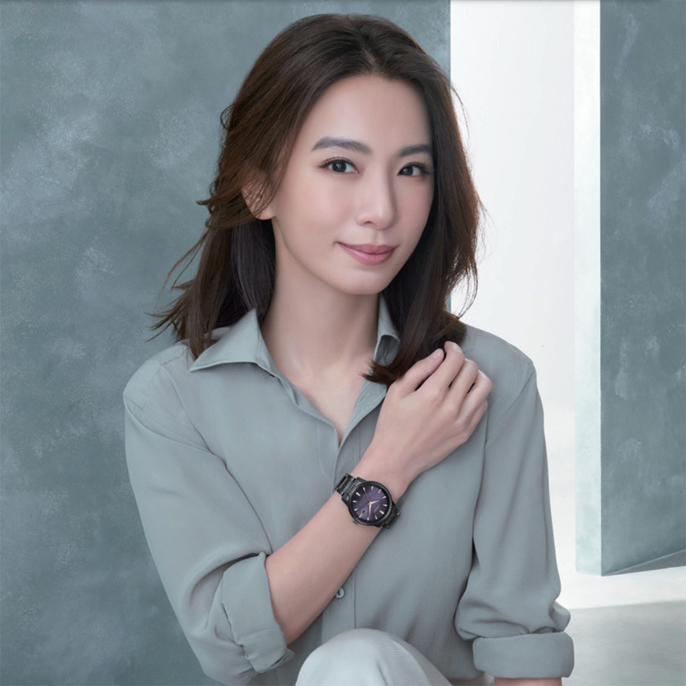 CITIZEN 星辰紫夜星河光動能情侶手錶對錶百貨周年慶送禮首選