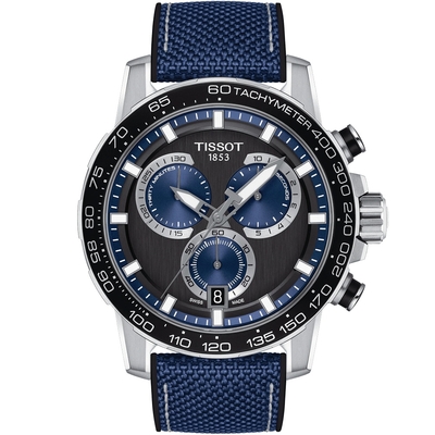 TISSOT 天梭 官方授權 Supersport 計時手錶 開學購物季 送禮首選-45.5mm T1256171705103