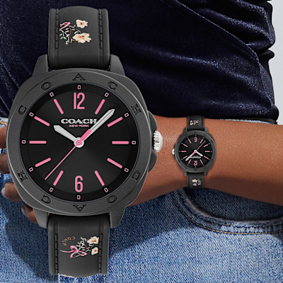 COACH Kitt 浪漫花卉簡約女錶 寵愛媽媽 送禮推薦-34mm CO14504472