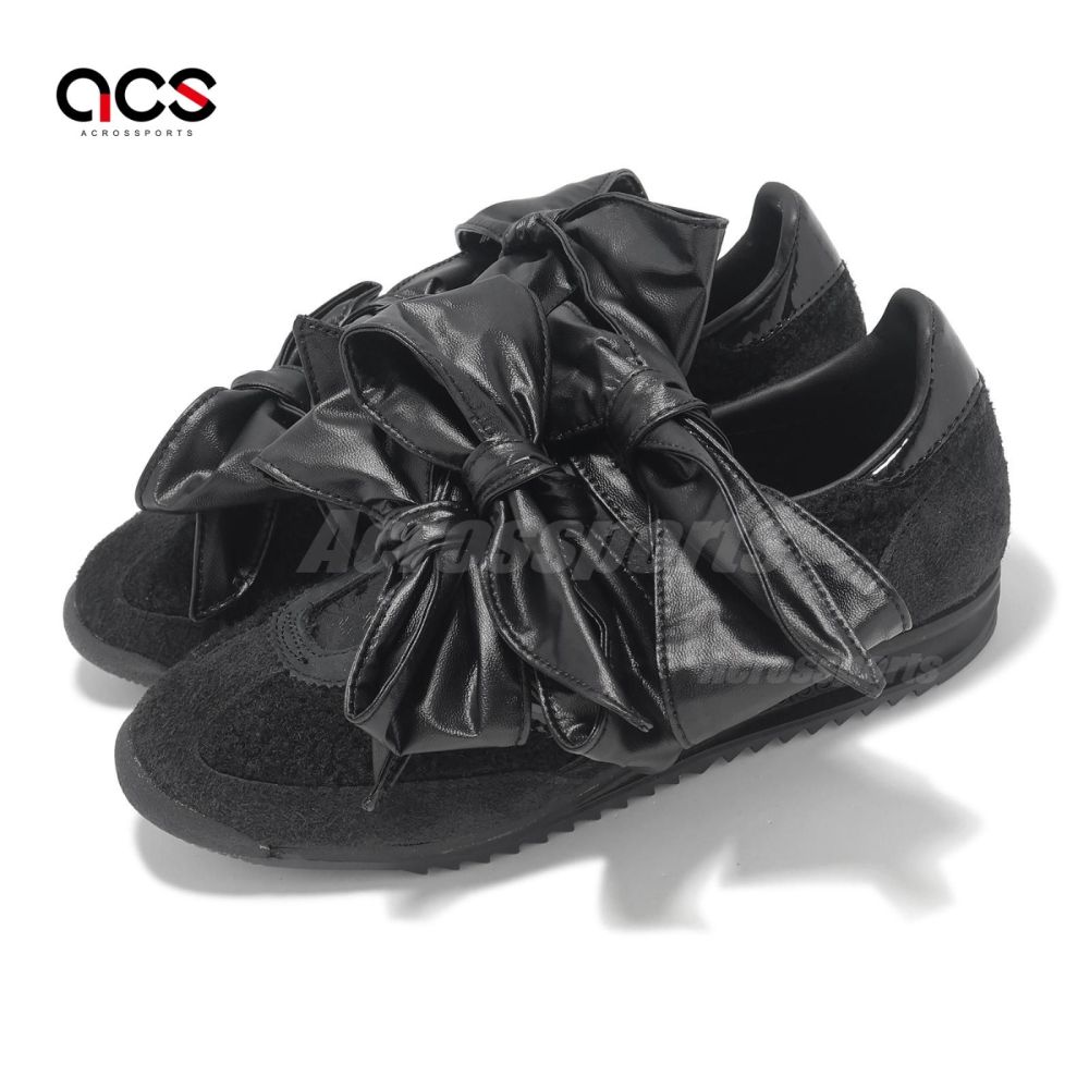 adidas 休閒鞋 SL 72 OG W 女鞋 黑 Caroline Hu 聯名 麂皮 蝴蝶結 愛迪達 JH7342