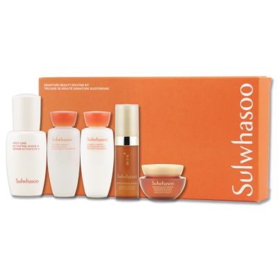 Sulwhasoo雪花秀 Sulwhasoo 雪花秀 經典養膚抗老5件組（潤燥養膚精華 8ml+滋陰光萃水 15ml+滋陰光萃乳 15ml+滋陰蔘緊膚晶萃 5ml+滋陰蔘回彈霜-輕盈版 5ml）