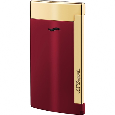 S.T.Dupont 都彭 Slim 7系列 臻薄防風打火機 新年開運 送禮推薦- 棗紅