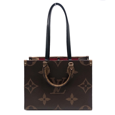 LOUIS VUITTON路易威登 Louis Vuitton OnTheGo MM 帆布手提/肩背包(M45321-棕)