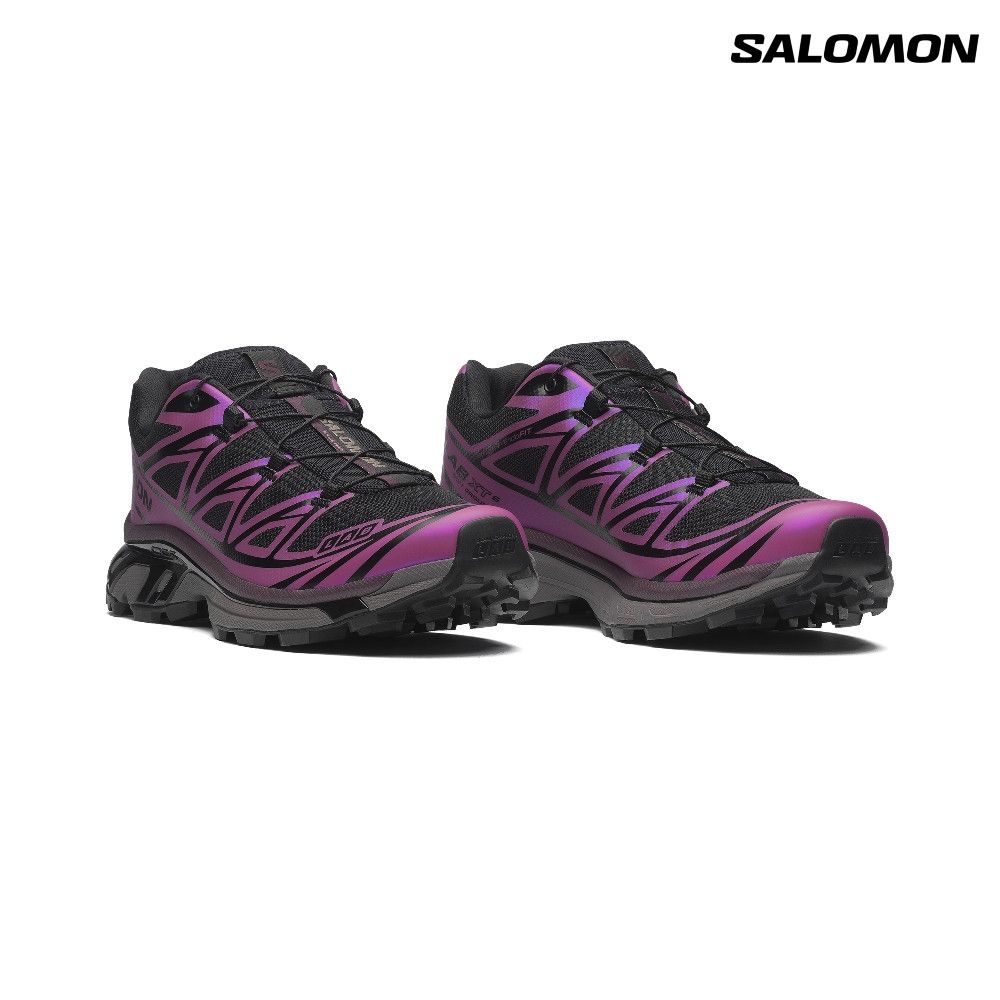 Salomon索羅門】XT-6 IRIDESCENT運動鞋黑/蜀葵紫/烏梅黑| 野跑鞋