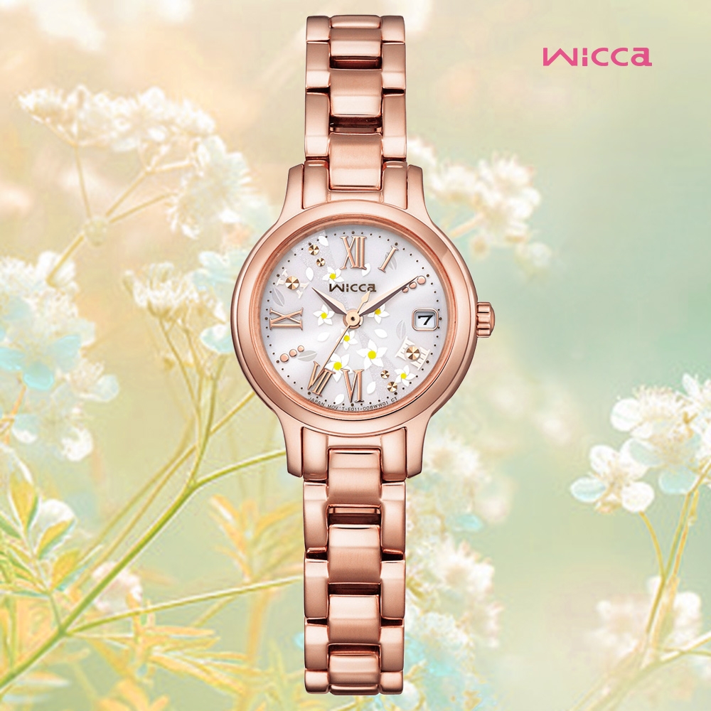 CITIZEN 星辰 Wicca 公主系列 台灣限定款 太陽能淑女錶 玫瑰金 KH4-963-15 送禮 禮物 推薦