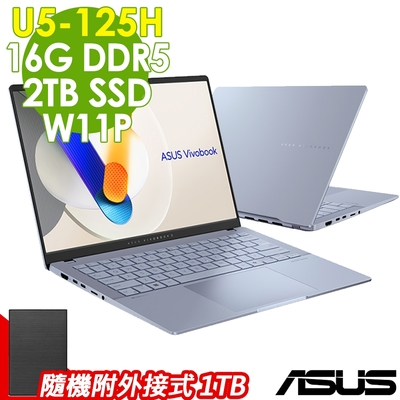 ASUS華碩 ASUS Vivobook S14 OLED S5406MA-0038B125H (U5-125H/16G/2TB/W11P)特仕筆電