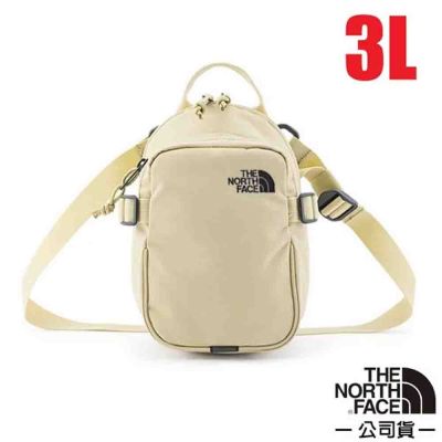 【The North Face】日用休閒隨身側背包3L.斜背包.單肩包.護照證件包袋/可調肩帶.兩側壓縮帶/ 8C6F-3X4 礫石沙