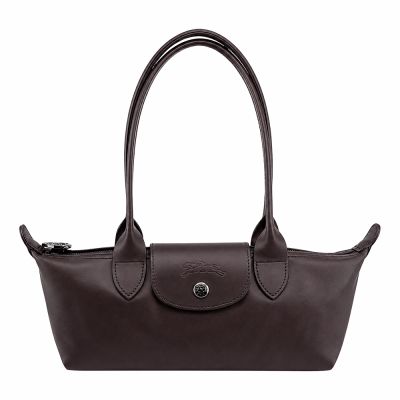 LONGCHAMP LE PLIAGE XTRA系列牛皮法棍肩背包(中/摩卡)