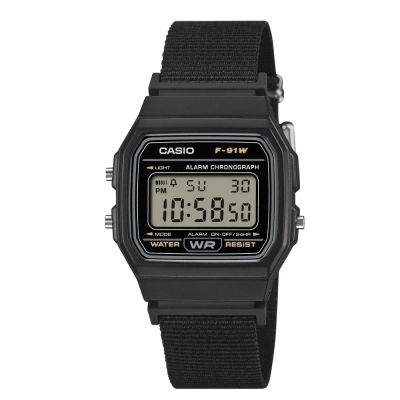 CASIO 卡西歐 輕薄 電子錶 學生錶 防水帆布錶帶 F-91WF-1A