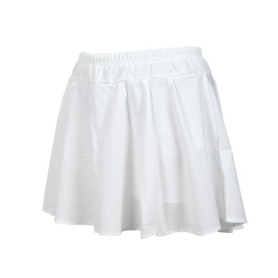 MIZUNO 女羽球短褲裙-慢跑 訓練 美津濃 羽球 72TBC71201 白黑