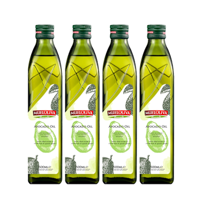 【Mueloliva 茉麗華】西班牙原裝進口酪梨油 500mlx4入
