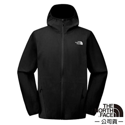 【The North Face】男 ZEPHYR NOVELTY WIND JACKET 輕盈透氣防潑防風連帽外套.防曬風衣夾克 8BW8-JK3 黑