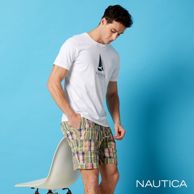 Nautica格紋純棉短褲