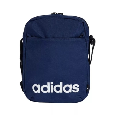 adidas 愛迪達 側背包 斜背包 小包 運動小包 隨身小包 LINEAR ORG 藍 IN6128