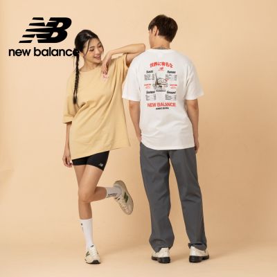 【New Balance】世界美食家短袖上衣_男性_白色_MT61H51DWT