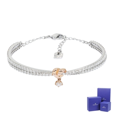 SWAROVSKI 施華洛世奇Lifelong Heart 璀燦水晶玫瑰金愛心銀色