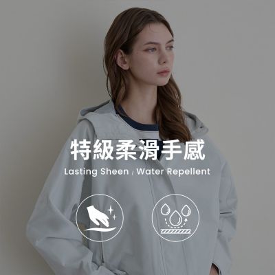 GIORDANO 女裝防潑水連帽風衣外套 City Wander系列 - 59 露水灰