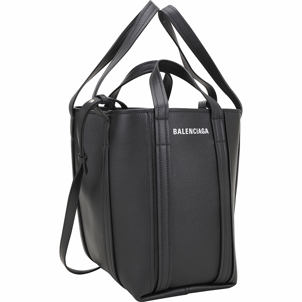 BALENCIAGA 巴黎世家Everyday 2.0 North-South 粒面牛皮雙提把/斜背托
