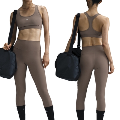 Nike DF One HR Tight Useam 女款 棕咖色 中度支撐 運動 緊身 長褲 HJ9196-233