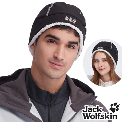 【Jack wolfskin 飛狼】羊羔絨防水保暖帽 (PORELLE 防水 + PrimaLoft 保暖紗)『黑』