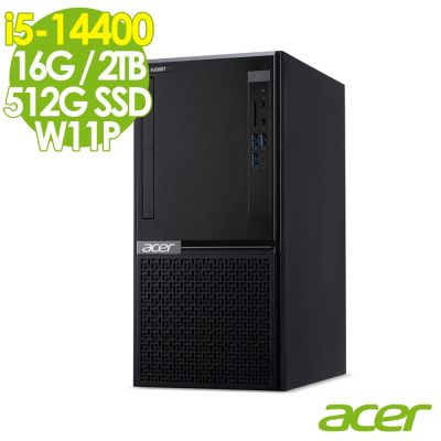 Acer 宏碁 VH3760T 桌上型電腦 (i5-14400/16G/2TB+512G SSD/W11P)