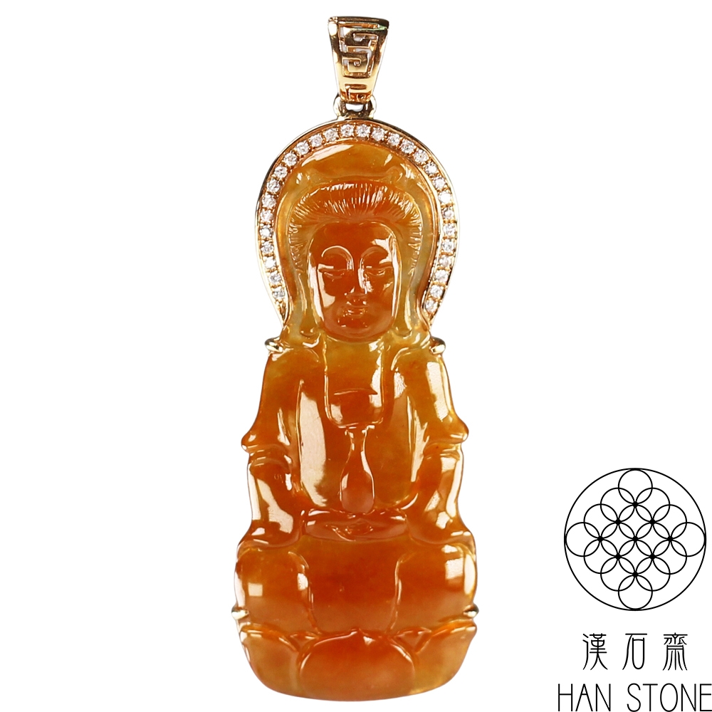 中国　玉石翡翠玉彫刻　根付　装飾品　赤珊瑚緒締玉　C　R6387 珊瑚・翡翠の買取 | 骨董品の買取なら愛媛の骨董品買取専門店