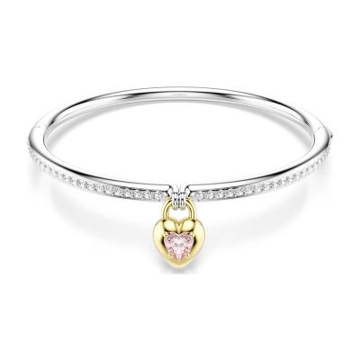 SWAROVSKI 施華洛世奇 Idyllia 雙面愛心手鐲 寵愛媽媽 送禮推薦-尺寸M 5737266