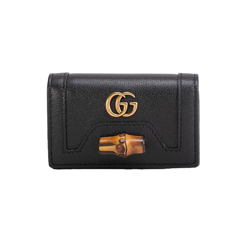 GUCCI DIANA 竹節鑰匙包(黑色)