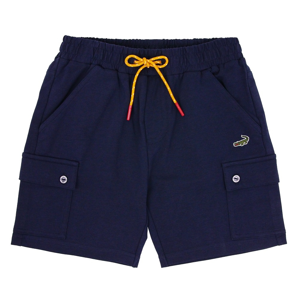 Crocodile Junior小鱷魚童裝- 大口袋撞色綁帶短褲 ( U67633-05 小童款)