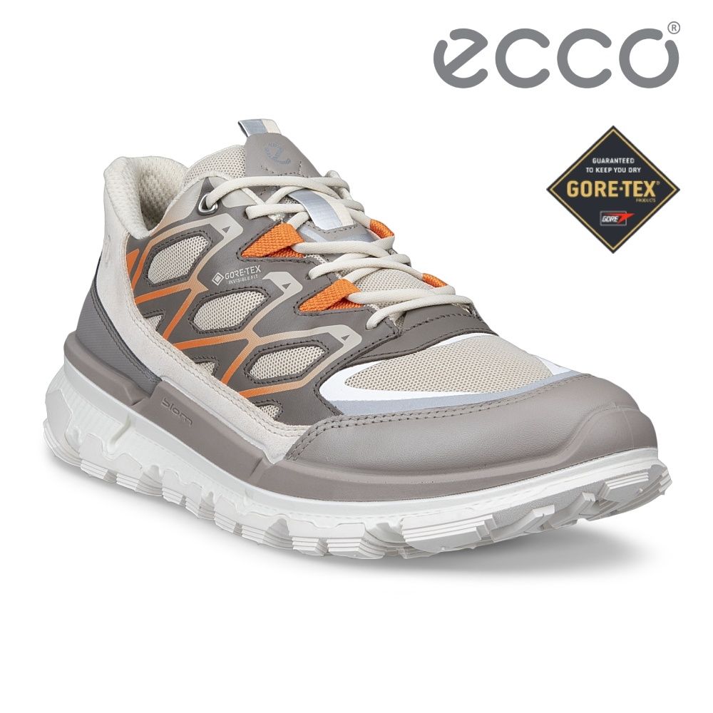 ECCO BIOM 2.2 TRL W 蹤跡健步經典織物皮革防水休閒鞋 女鞋 彩色/裸色