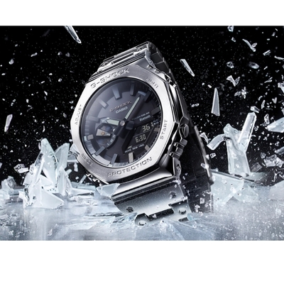 CASIO 卡西歐 全金屬系列 太陽能 藍芽(GM-B2100D-1A)