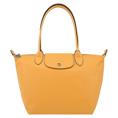 LONGCHAMP LE PLIAGE XTRA系列牛皮長把水餃肩背包(中/杏黃)