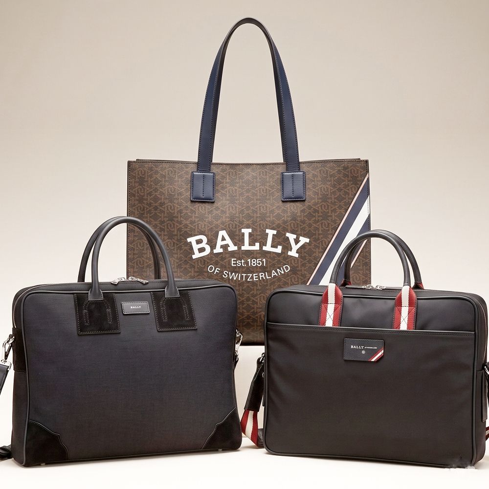 BALLY 兩用公事包 x 字母帆布托特包 肩斜背通勤包-多款可選