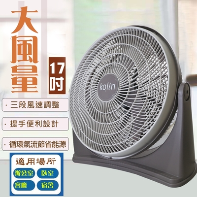 Kolin歌林 KOLIN 歌林17吋強勁渦流循環風扇 (KFC-MN1721)