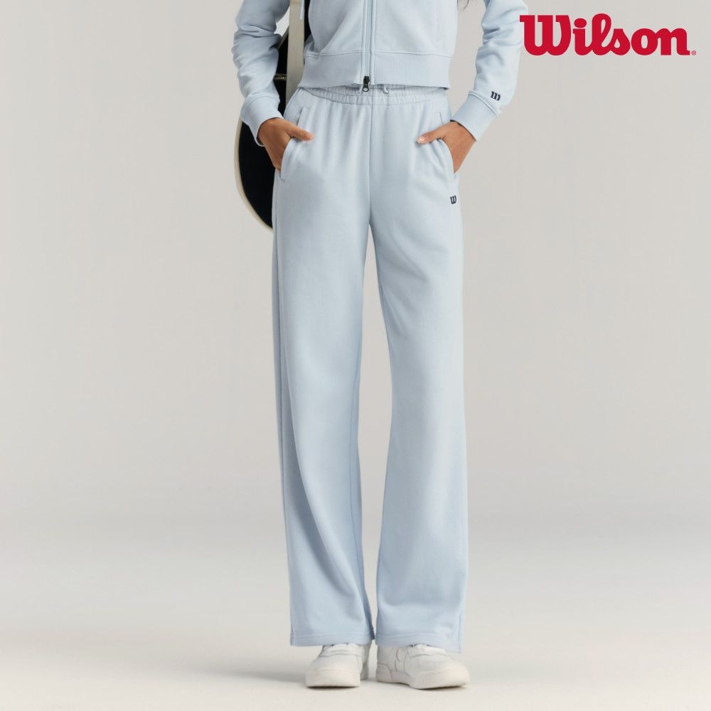 【Wilson威爾森】Suit Sweatpants 女款 服飾 長褲 長春花藍/皇家紅 (長春花藍)