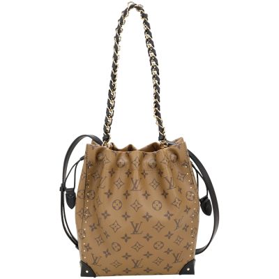 LOUIS VUITTON路易威登 Louis Vuitton LV路易威登 M13324 Noe Trunk PM Monogram經典牛皮帆布兩用水桶包(咖啡色)