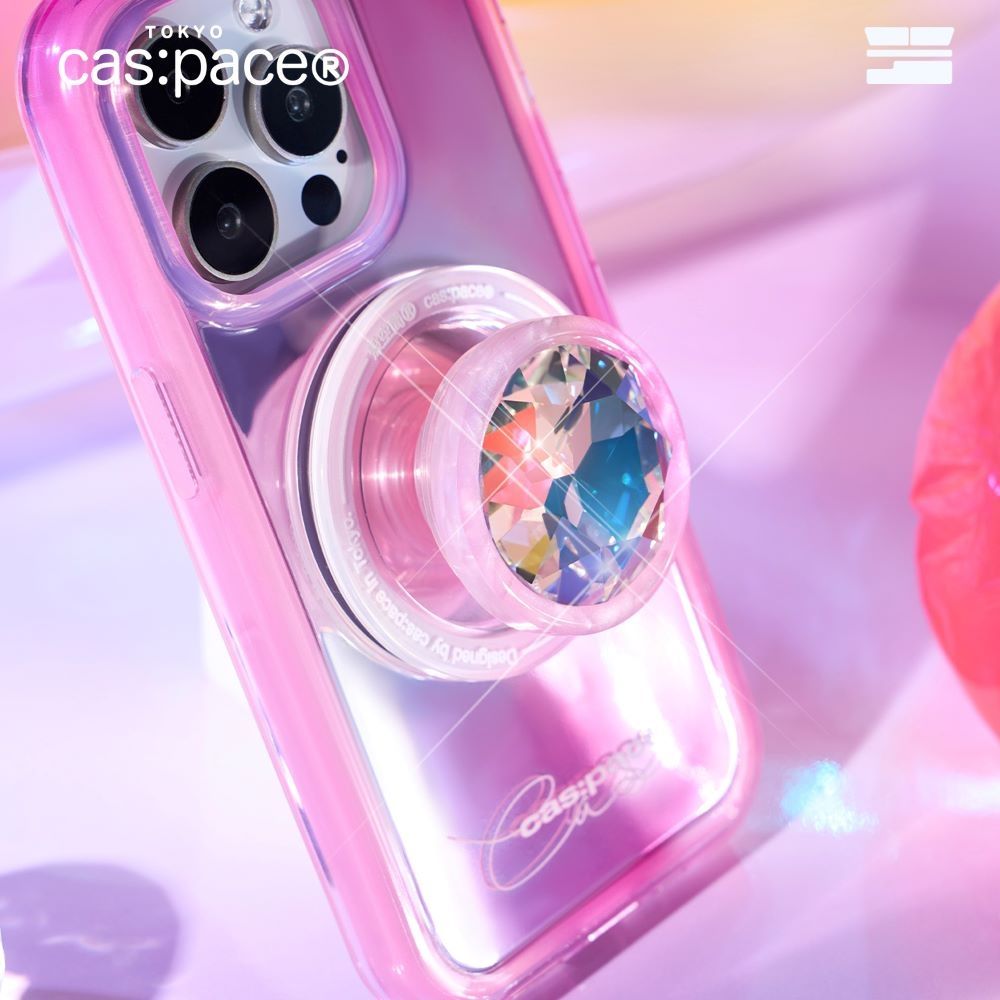 cas:pace 粉色鑽石磁吸款手機殼MagSafe iPhone 17 Pro / 17 Pro Max (不含磁吸支架) (iPhone17Pro)