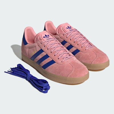 Adidas Gazelle W JH7213 女 運動休閒鞋 麂皮 舒適 粉紅 藍