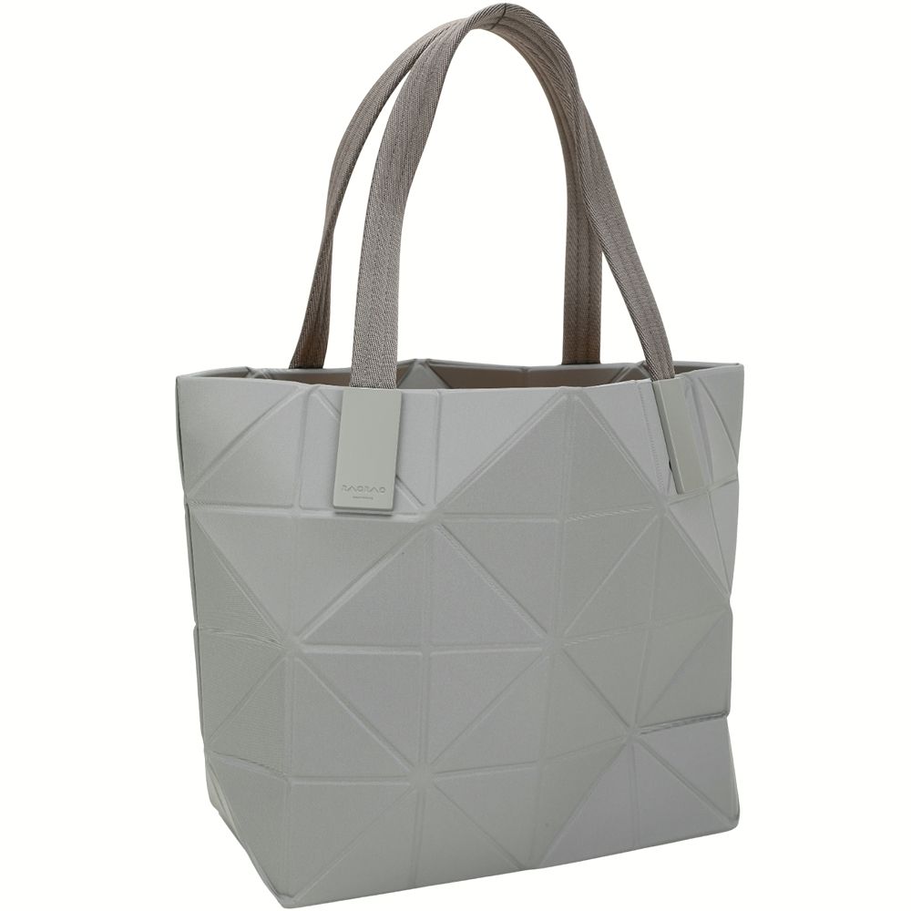 ISSEY MIYAKE 三宅一生BAOBAO TRACK 6x4 霧面幾何手提/肩背托特包(灰色