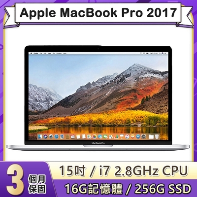 【福利品】Apple MacBook Pro 2017年 15吋 2.8GHz四核i7處理器 16G記憶體 256G SSD (A1707)