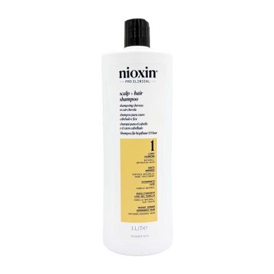 NIOXIN耐奧森 卓冠公司貨 1號潔髮露1000ML 一般到略少髮量/原生髮