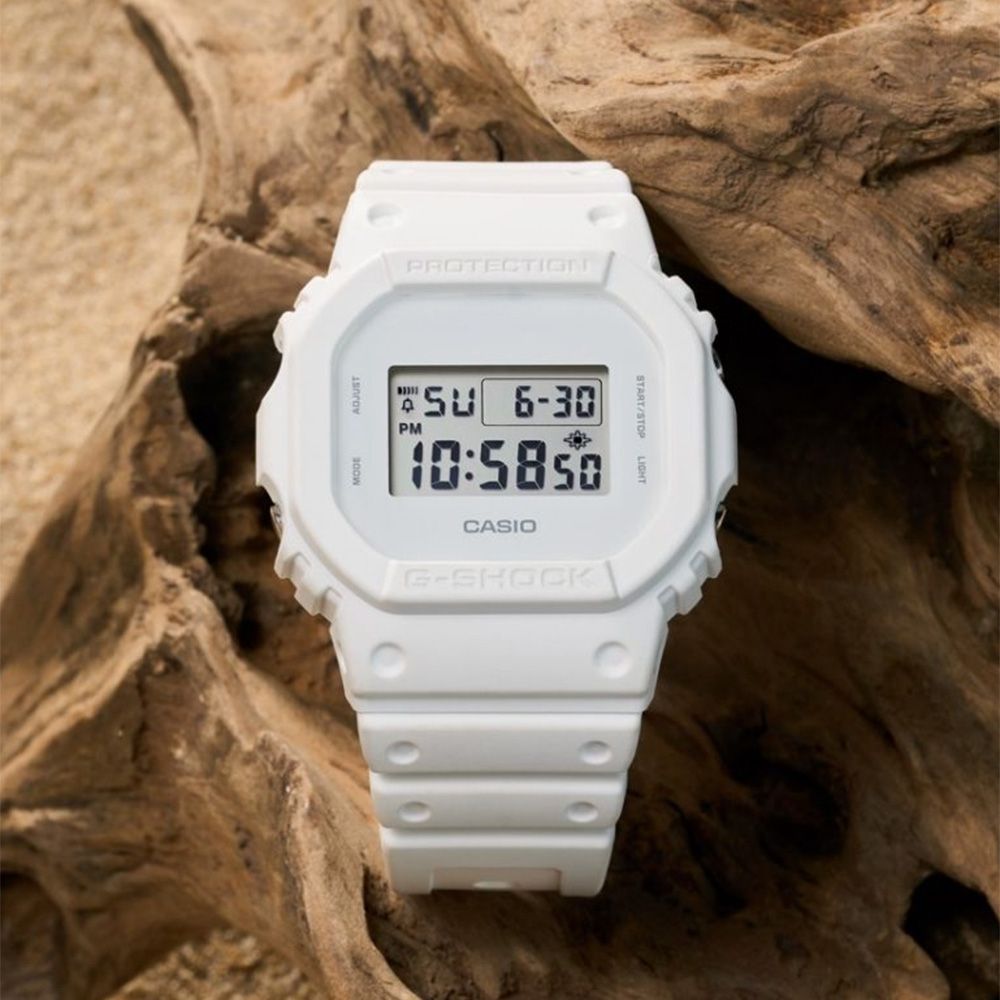 CASIO 卡西歐 G-SHOCK 經典 DW-5600系列電子錶 周年慶獻禮 送禮推薦-白色 DW-5600WW-7